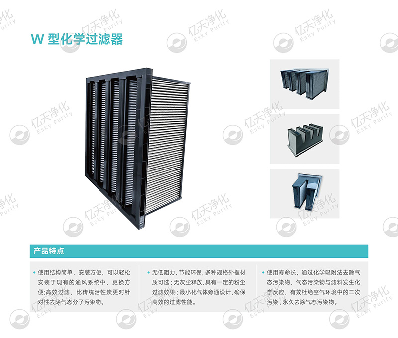 化學過濾器:精準凈化氣態污染物